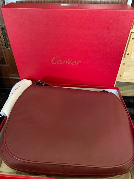 【美品】　Cartier カルティエ　メッセンジャーバッグ　斜めがけ　肩がけバッグ
