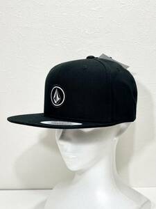 VOLCOM ボルコム D5532103BLK② キャップ Cap 帽子 Yupoong ユーポン社製 FLEXFIT ブラック 黒色 ロゴ Logo ヴォルコム 新品 即決 送料無料