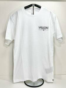 VOLCOM ボルコム AF542104WHT メンズ Sサイズ 半袖Tシャツ ロゴティー シンプルなバックプリント ホワイト色 ヴォルコム 新品即決 送料無料