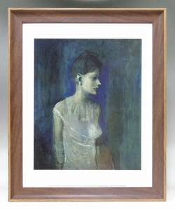 新品☆額付アートポスター◇パブロ・ピカソ☆Pablo Picasso☆絵画☆壁掛け☆インテリア☆GIRL IN A CHEMISE, C. 1905☆52