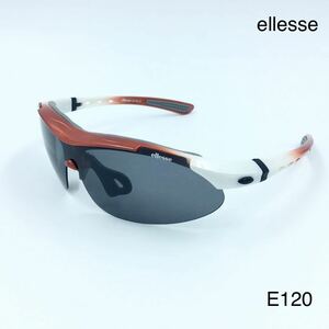 度付き対応　エレッセ　ellesse スポーツサングラス　 ES-S102 COL.3:オレンジ/ホワイトグラデーション