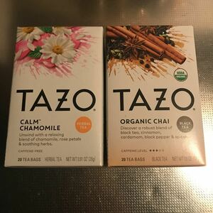 Tazo tea カモミール＆オーガニックチャイ　@20bags 