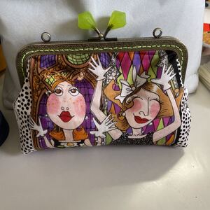 ロラライハリス 教会 がま口ポーチ ハンドメイド