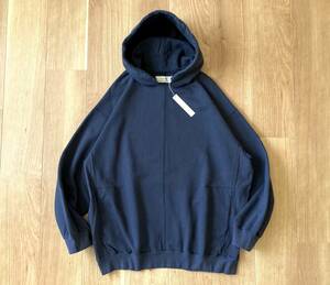 完売★ Sandinista / Hooded Pocket Sweatshirt シーム ポケット付き パーカー NAVY / L サイズ サンディニスタ スウェット シャツ 未使用