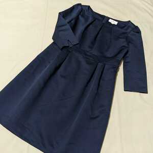 +FB35 Sweet Mommy Suite mummy lady's M 7 minute sleeve One-piece navy blue dark blue navy nursing clothes formal have been cleaned 