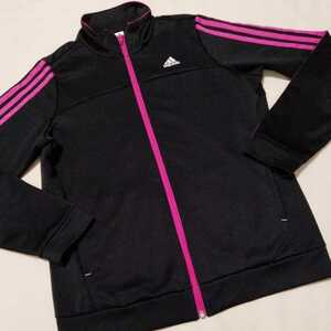 +AB35 adidas Adidas lady's M blouson jersey black pink 