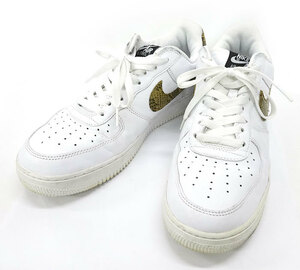 ナイキ エア フォース 1 AO1635-100 スニーカー FF3732 メンズ 28cm AIR FORCE 1 LOW RETRO PREMIUM QS ホワイト/ゴールド