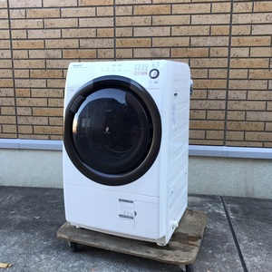 【美品】SHARPドラム式洗濯乾燥機 　ES-S60-WR　シャープ・プラズマクラスター　6/3kg 　2013年製◆　洗濯機　/横浜発