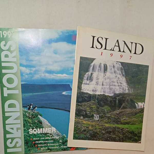 zaa-280♪ドイツISLAND 1997/ISLAND TOURS 1997 SUMMER　観光パンフレット2冊(ドイツ語版) 1997年