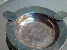 フランスアンティーク 皿 シルバープレート 灰皿 プレート シャビーシック ブロカント 銀メッキ ディスプレイ台　_画像4