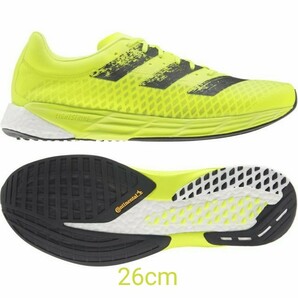新品26cm adidas アディゼロ プロ ADIZERO PRO FY0101 イエロー アディダス