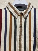 80's ヴィンテージ CHAPS RALPH LAUREN チャップス ラルフローレン ストライプシャツ 長袖シャツ ボタンダウンシャツ XL /USA古着_画像6