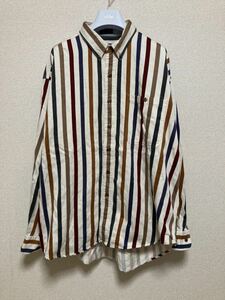 80's ヴィンテージ CHAPS RALPH LAUREN チャップス ラルフローレン ストライプシャツ 長袖シャツ ボタンダウンシャツ XL /USA古着