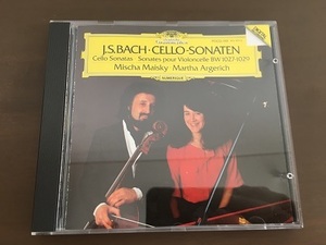 CD/J.S.BACH:CELLO-SONATEN BWV1027-1029　MISCHA MAISKY/MARTHA ARGERICH /J・Sバッハ：チェロ・ソナタ第1-3番　マイスキー/【J8】/中古