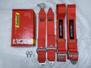  beautiful goods! out of print NISMO Nismo Sabeltsa belt seat belt Harness red red Nissan Skyline GT-R BNR34 BCNR33 BNR32 S15 S14 S13