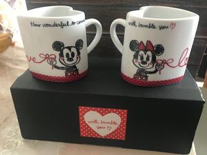 ミッキー&ミニー ハートマグカップ