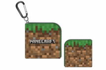 ★新品 2021年 Minecraft マインクラフト マイクラ L字ポーチ 草ブロック TNT火薬 エンダーマン 8cm カラビナ付き ミニポーチ 小物入れ★_画像8