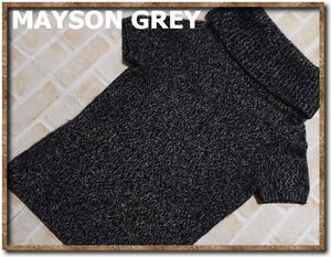 美品！！☆MAYSON GREY　メイソングレイ　アンゴラ混タートルニット　黒☆