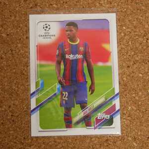 topps uefa champions league japan edition Ansu Fati トップス ジャパンエディション アンスファティ バルセロナ スペイン