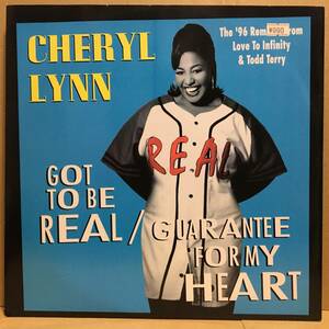 CHERYL LYNN GOT TO BE REAL Guarantee For My Heart ('96 Remixes) 12" UK盤 ダンクラ