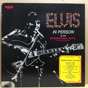 ELVIS PRESLEY ELVIS IN PERSON AT THE INTERNATIONAL HOTEL LP SX-203 日本盤