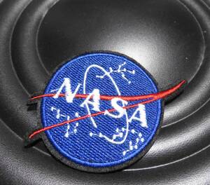HG青赤黒◆新品　NASA　アメリカ航空宇宙局National Aeronautics and Space Administration刺繍ワッペン（パッチ） 宇宙スペースワールド