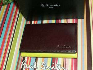 *041/ new goods regular / Paul Smith 2 color card-case 