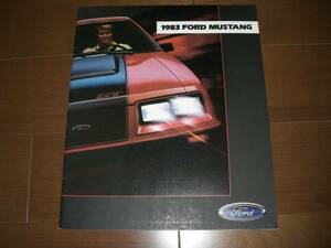  Ford * Mustang [1983 model catalog 23p]GT/GLX other 