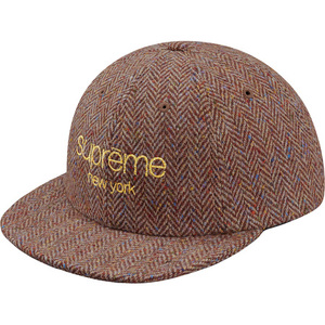 希少★新品本物【茶】★Wool Herringbone Classic Logo 6-Panel ヘリンボーン クラシックロゴ 正規店購入 レアモデル 限定 Supreme 16AW