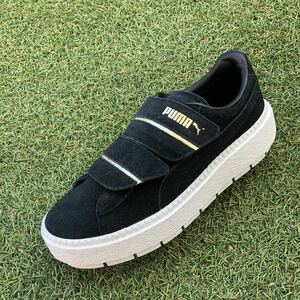 美品22.5 PUMA PLATFORM TRACE STRAP プーマ プラットフォームトレース ストラップ E456