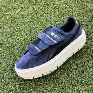 美品23 PUMA×emmi PLATFORM TRACE STRAP プーマ×エミ プラットフォームトレース ストラップ D913