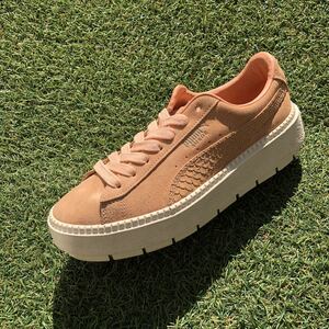 美品24.5 PUMA SUEDE PLATFORM TRACE プーマ スエード プラットフォームトレース D770