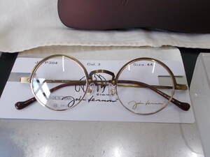  John Lennon John Lennon circle glasses frame JL-P304-3 stylish! titanium made premium plan 2 
