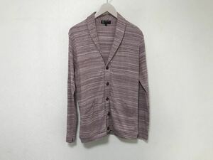  genuine article Michel Klein Homme MICHELKLEIN cotton cardigan men's business suit 46M pink pattern 