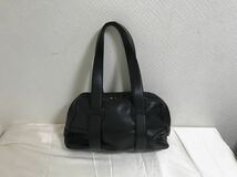 本物マークジェイコブス MARCJACOBS本革レザーハンドバッグビジネスミニボストントートバックレディース黒ブラック_画像2