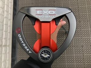 中古 綺麗 1ラウンドのみ使用 オデッセイ EXO エクソー 2 ball ツーボール 34インチ