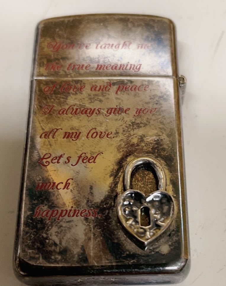 最終価格 zippo スターリング 鍵 ハート マジカル キー オイルライター