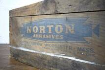 ビンテージ Norton 木箱 インテリア 雑貨 ディスプレイ アメリカ ウッド ヴィンテージ アンティーク 木製_画像7