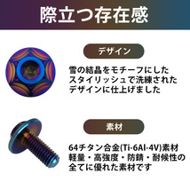 チタン合金製ボルト●二輪ナンバー専用●バーントブルー色●HONDA/ホンダ/CBX400F/FTR223/CRF250L/トゥデイ/タクト/ダンク/CB125R_画像3