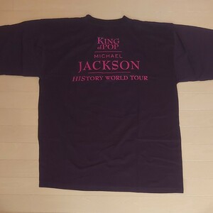 未使用☆マイケル・ジャクソン　ツアーTシャツ　HISTORY WORLD TOUR　Ｌサイズ