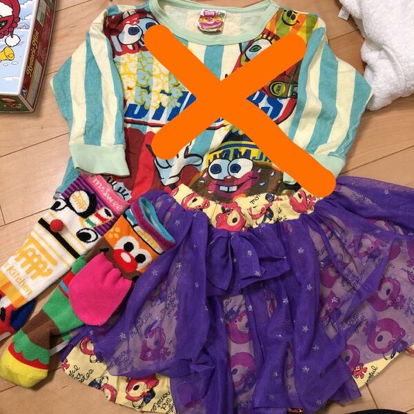 jam チュールスカート ハイソックス 110 ジャム グラグラ スカート 靴下