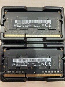 PC3L-12800S　2GB 2枚　4gb ノート　メモリ