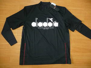  new goods *DIADORA training wear inner shirt set *M/ black * white red 