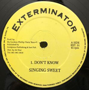 レア 人気 1991 Singing Sweet / Don't Know Chaka Demus & Pliers / You Look Good Original UK 12 Dancehall 90s ジョグリン 絶版