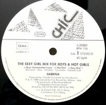 レア 倉庫出 1988 Sabrina / The Sexy Girl Mix For Boys & Hot Girls サブリナ Original Gema 12 ドイツ盤 Chic 6.20880 AE オリジナル_画像3