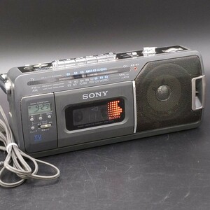 ＜60i1173＞ラジオ　ラジカセ　SONY　ソニー　カセット　カセットレコーダー 　CFM-170TV　ヴィンテージ ジャンク品　ラジオ動作確認済み