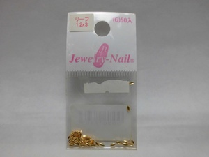 ・Jewelry Nail リトルプリティ LPスタッズ リーフ ゴールド LP-7011G　〇