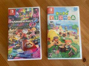 マリオカート8デラックス どうぶつの森 switch 2本セット 未開封 シュリンク付き