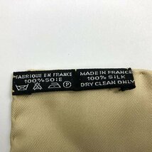 t)エルメス HERMES プチカレ40 スカーフ シルク100％ 鈴・馬のような柄 made in FRANCE 服飾小物 ブランド品 中古 ※ゆうパケット260円_画像9