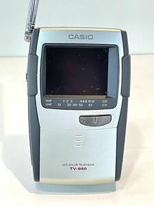 D746 CASIO カシオ ポケット液晶カラーテレビ　　　 TV-880 2.3型 ジャンク品